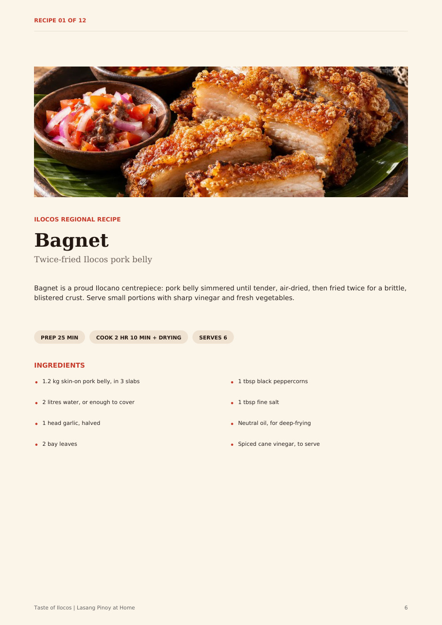 Papaitan recipe page from Taste of Ilocos