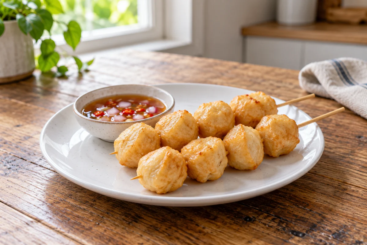 Fish Balls with Manong Sauce