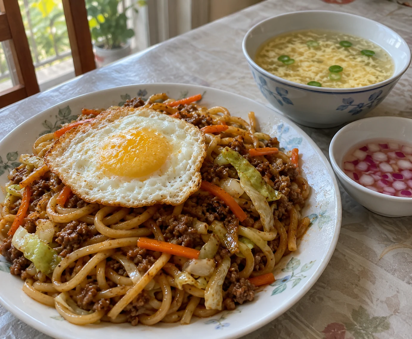 Homemade Filipino Pancit Batil Patung